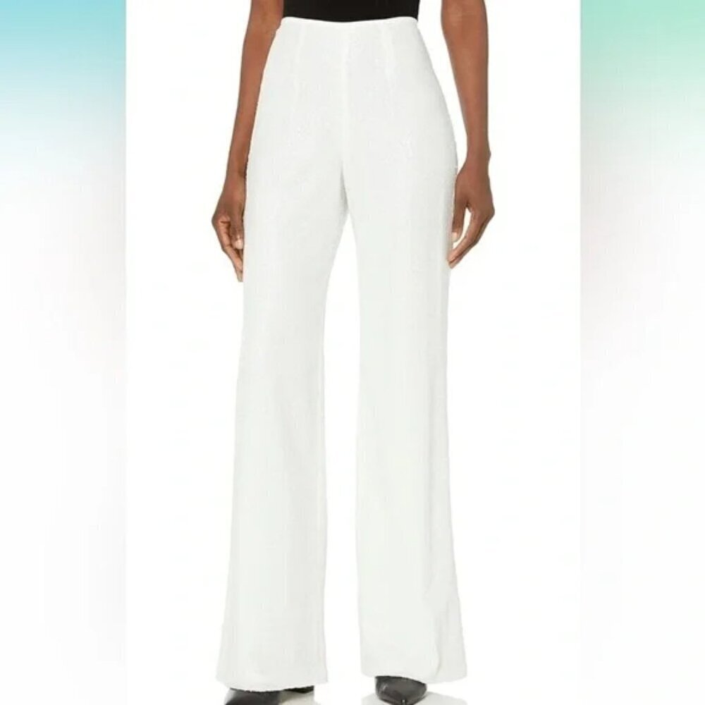 Black Halo Eve Sequin Wide Leg Pants